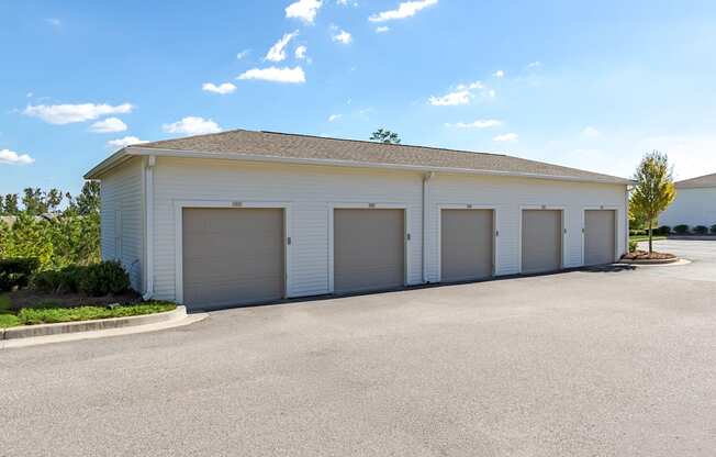 Garage bay on property.