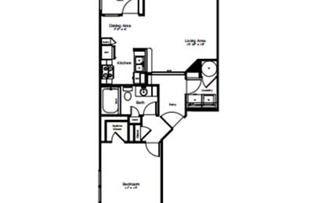 1 bed, 1 bath, 692 sqft, $1,429, Unit 09-302