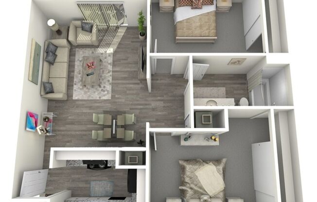 2 beds, 1 bath, 800 sqft, $1,049, Unit J247