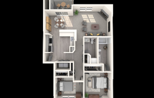 2 beds, 2 baths, 1,021 sqft, $1,990
