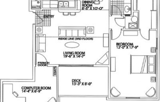 2 beds, 1 bath, 1,047 sqft, $1,242, Unit 14-301