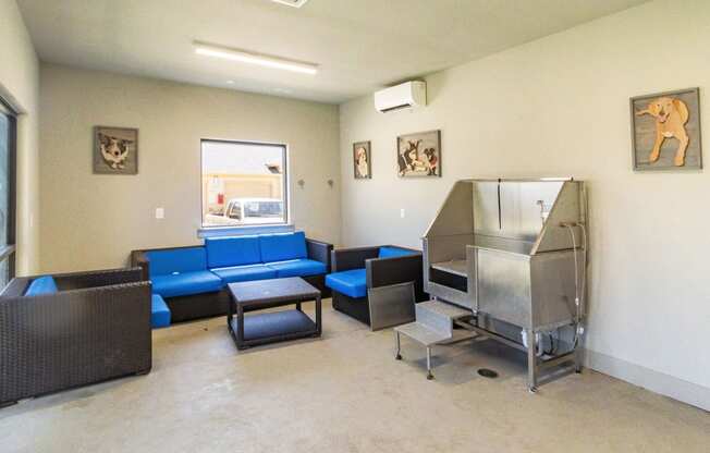 a living room with couches and a fireplace