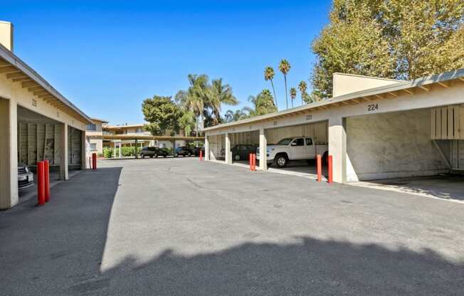 Apartments for Rent in Baldwin Village CA - Expansive Resident Parking Lot Showing Plenty of Parking Spaces