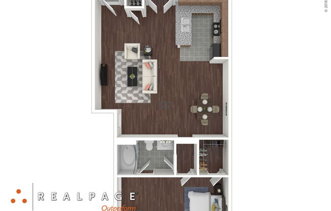 1 bed, 1 bath, 843 sqft, $1,940