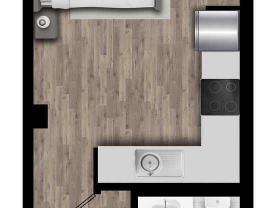 Studio, 1 bath, 363 sqft, $1,495, Unit 809