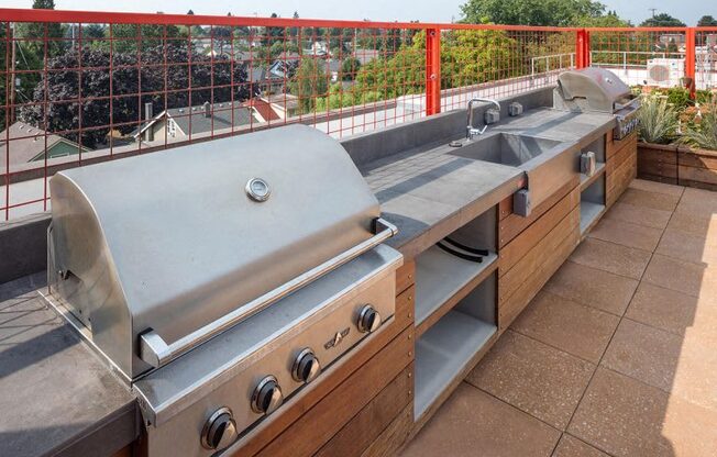 The Wilmore rooftop with barbecues