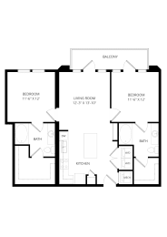 2 beds, 2 baths, 1,025 sqft, $2,330