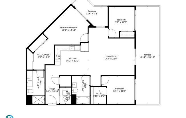 3 beds, 2 baths, 1,378 sqft, $4,100, Unit 523