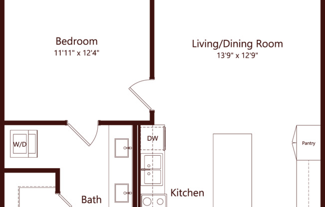 1 bed, 1 bath, 756 sqft, $1,725, Unit 2224