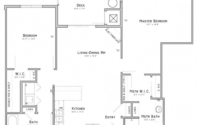 2 beds, 2 baths, $1,733