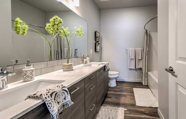 Prelude at Paramount Apartments Model Bathroom