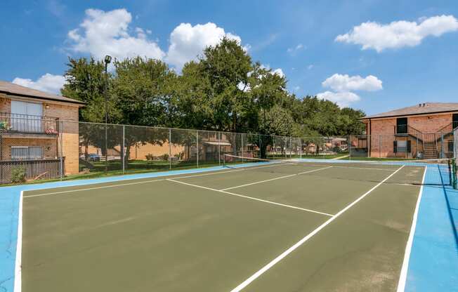 the tennis courts are available for tenants to use