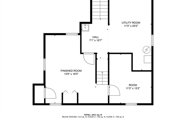 3 beds, 2.5 baths, 1,911 sqft, $4,850