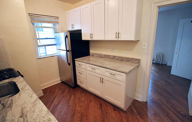 Natural Light in Kitchen  at 14 West Elm Apartments, Chicago, IL