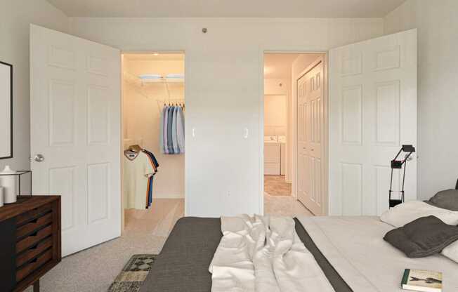 Aster Layout Model Bedroom at The Harbours Apartments, Clinton Twp 48038