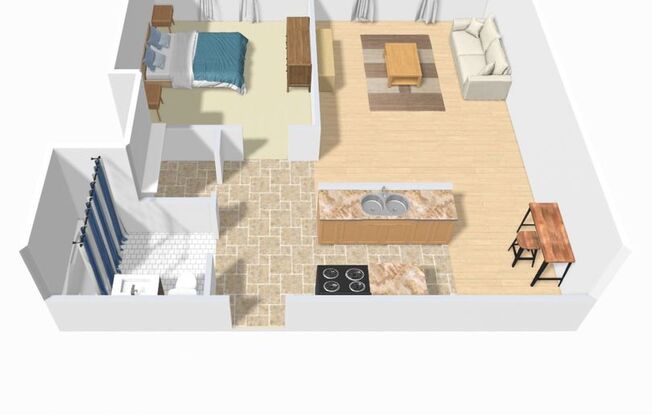 1 bed, 1 bath, 605 sqft, $975, Unit 203u