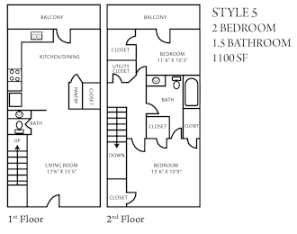 2 beds, 1.5 baths, 1,100 sqft, $1,433