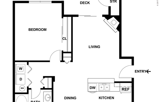 1 bed, 1 bath, 694 sqft, $1,764