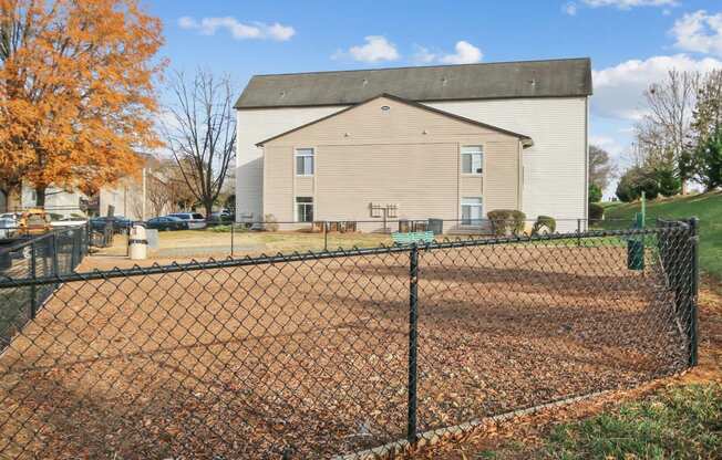 dog park 
at Sabal Point Apartments in Pineville, NC