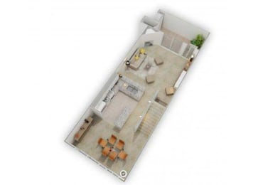 2 beds, 2.5 baths, 1,457 sqft, $3,493