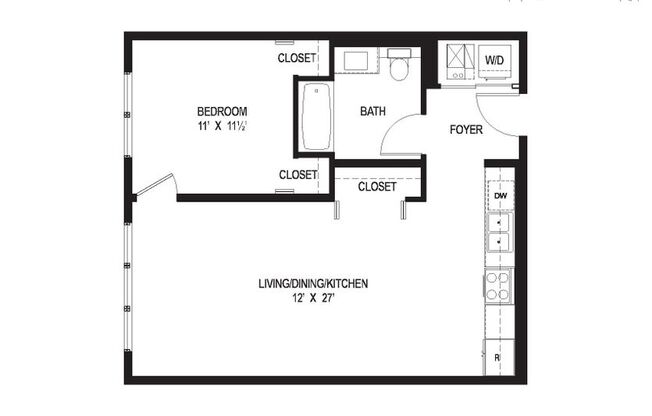 1 bed, 1 bath, 700 sqft, $2,395, Unit 503