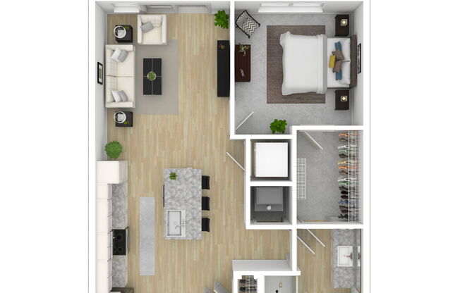 1 bed, 1 bath, 723 sqft, $1,780