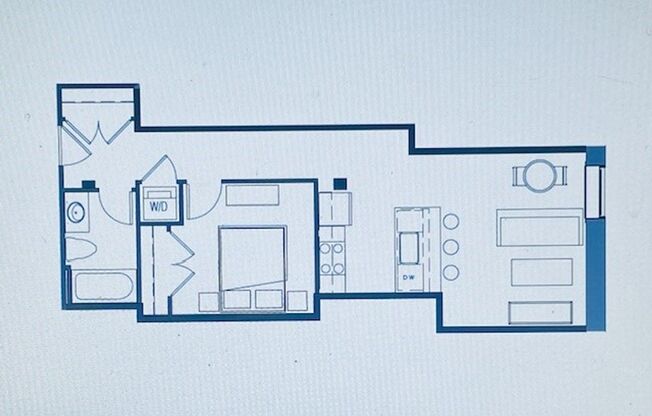 1 bed, 1 bath, 569 sqft, $860, Unit 114