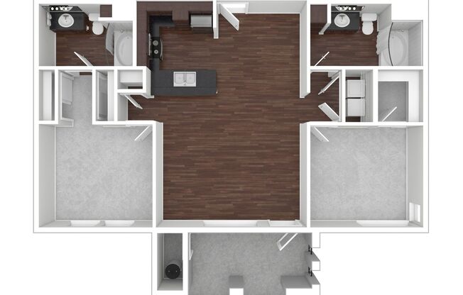 2 beds, 2 baths, 1,144 sqft, $1,930