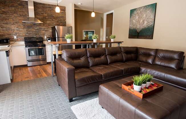 Sunstone Parc Clubhouse Interior Seating Area & Kitchen