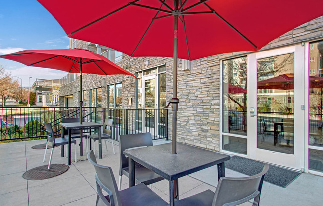 Velo on the Boulevard patio, Weidner Real Estate Properties
