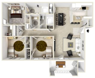 3 beds, 2 baths, 1,312 sqft, $1,767