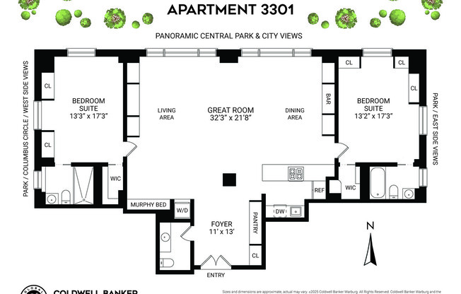 2 beds, 2.5 baths, 1,688 sqft, $40,000, Unit 3301
