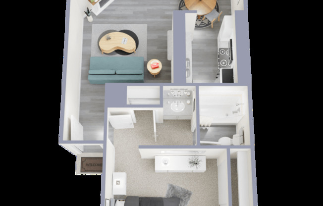 1 bed, 1 bath, 683 sqft, $1,025