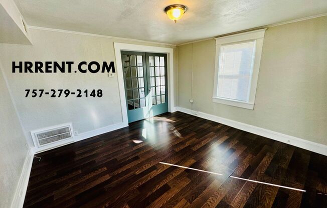 Cozy 2 Bedroom 1.5 Bathroom 2 Story Home Located in Downtown Hampton, VA