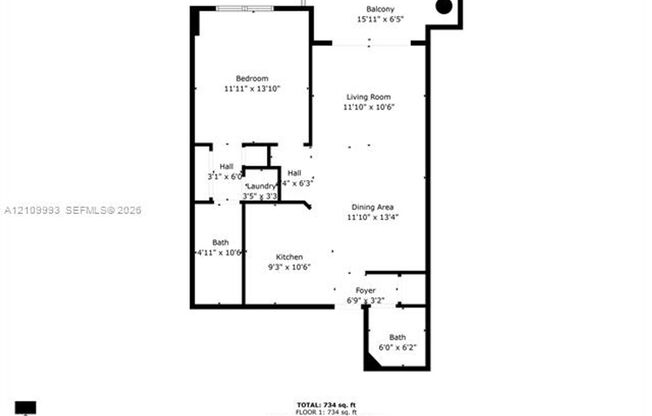 1 bed, 1.5 baths, $3,500, Unit # 808