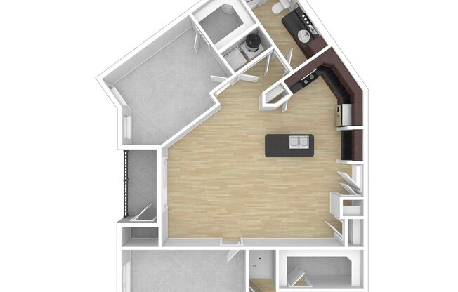 2 beds, 2 baths, 1,244 sqft, $2,235