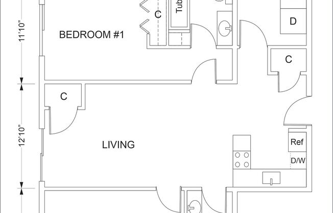 2 beds, 2 baths, 1,045 sqft, $1,795