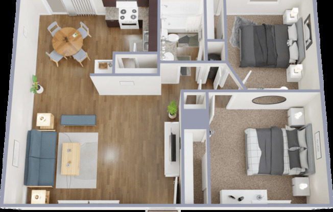 2 beds, 1 bath, 800 sqft, $1,515