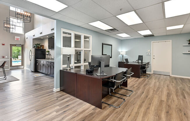 leasing office at apartment community