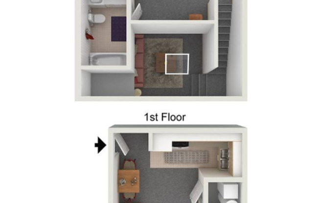 1 bed, 1 bath, 511 sqft, $1,099, Unit 312