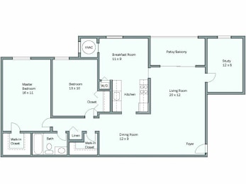 2 beds, 1 bath, 1,197 sqft, $1,917