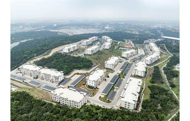 an aerial view of Reveal Skyline apartments 16735 La Cantera Pkwy, San Antonio, TX 78256