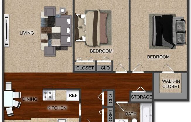 2 beds, 1 bath, 946 sqft, $1,500