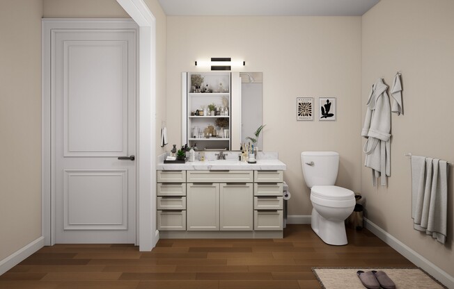 1 bed, 2 baths, 981 sqft, $1,236