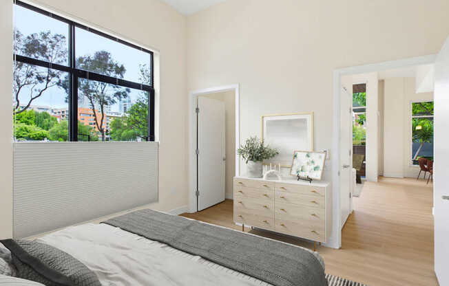 Bedroom with Hard Surface Flooring