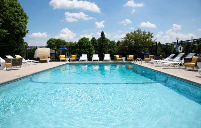 Swimming Pool with Lounge Chairs at Eden Glen, Eden Prairie, MN 55344