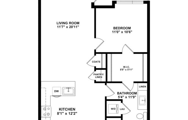1 bed, 1 bath, 715 sqft, $1,499