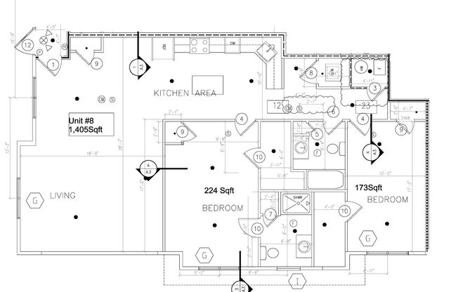 2 beds, 2 baths, 1,405 sqft, $2,055, Unit Apt 7