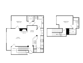 2 beds, 2 baths, 1,271 sqft, $1,553