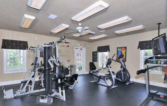 Fitness Center with Exercise Equipment